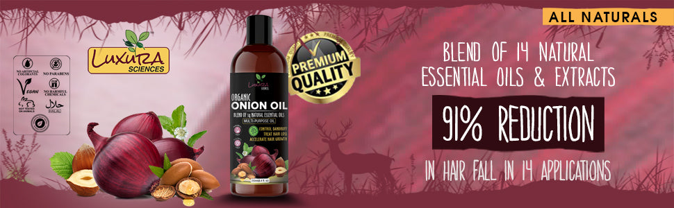 Luxura Science Organic Onion Oil For Hair 250ml