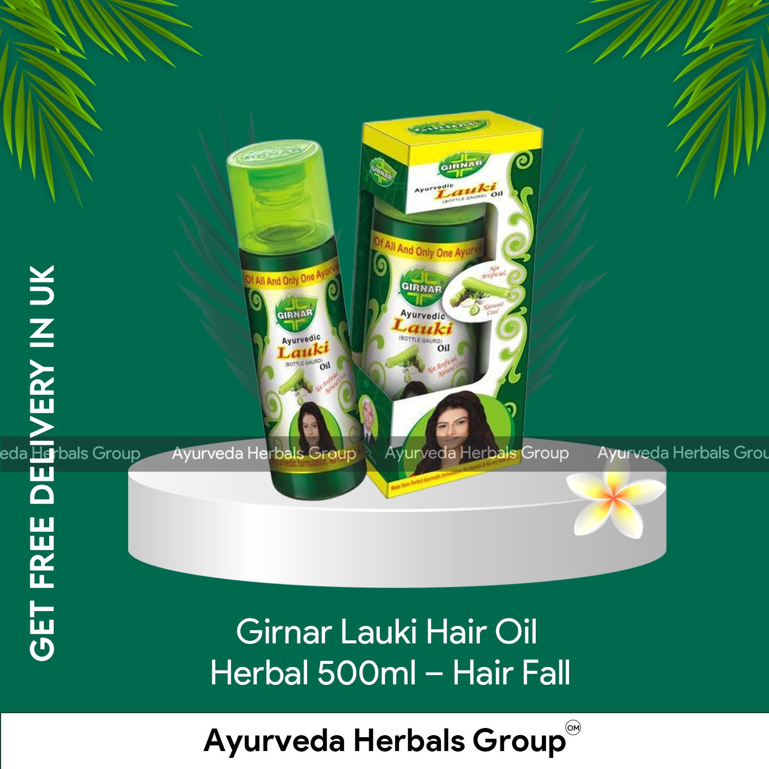 Girnar Lauki Hair Oil Herbal 500ml - Hair Fall,