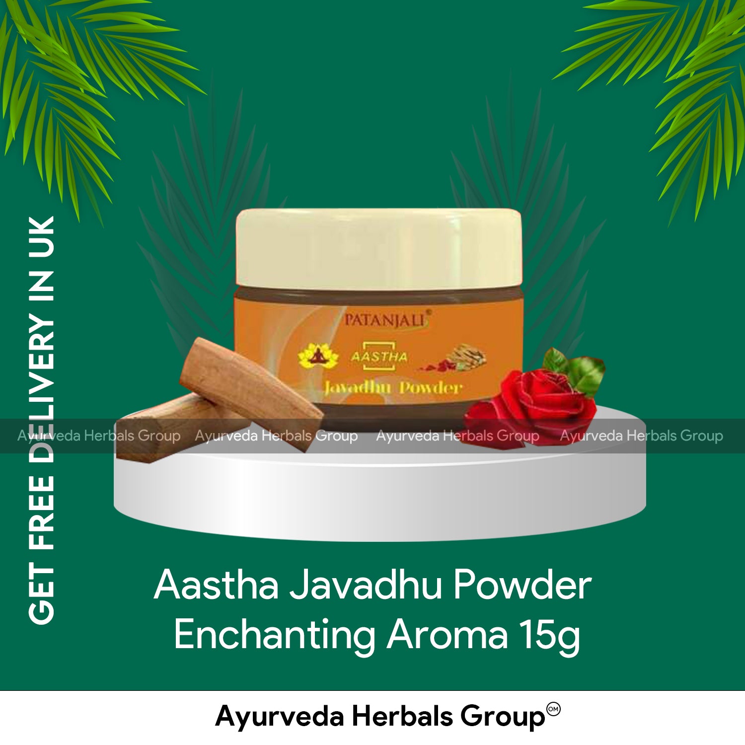 Patanjali Aastha Javadhu Powder Enchanting Aroma 15g