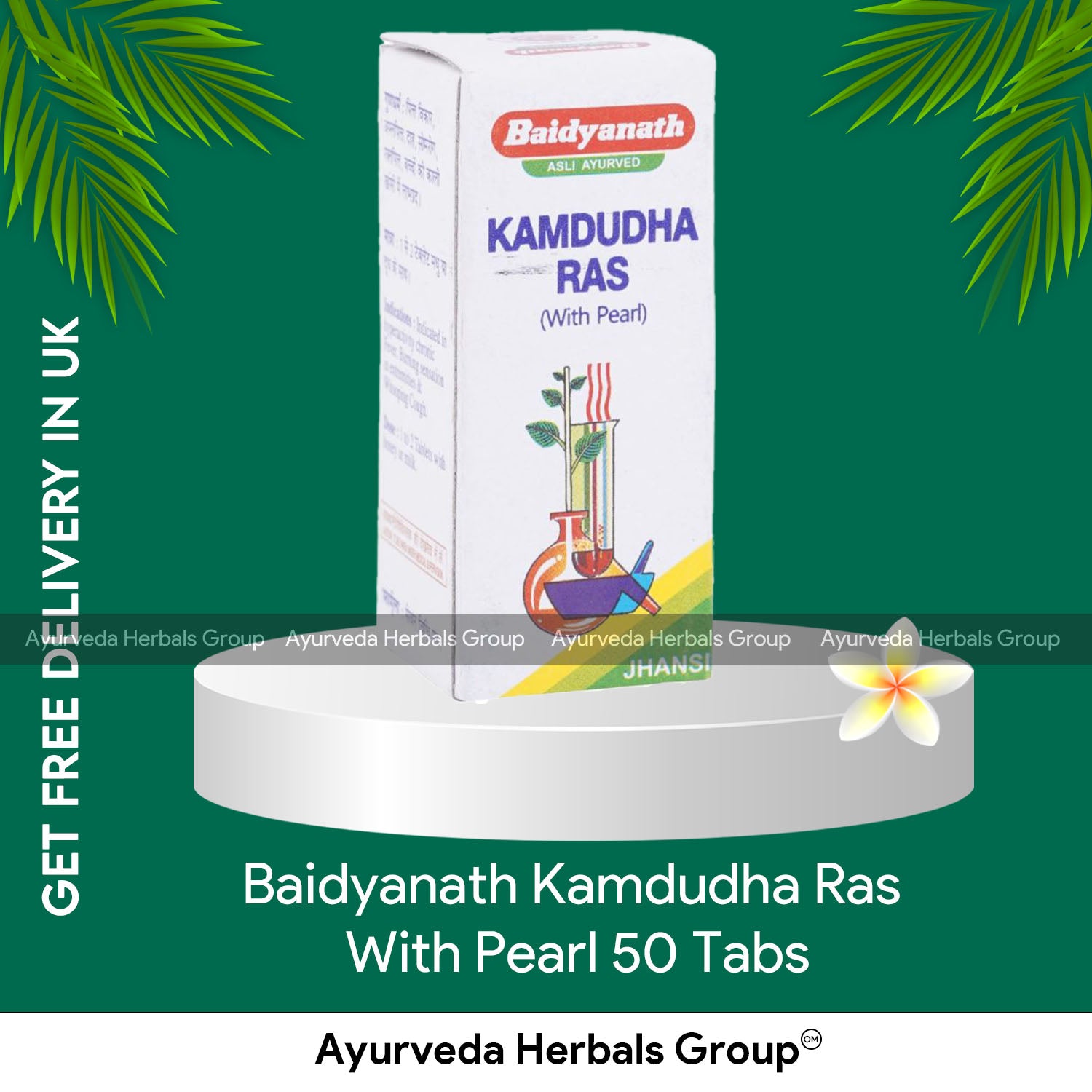 Baidyanath Kamdudha Ras With Pearl 50 Tabs