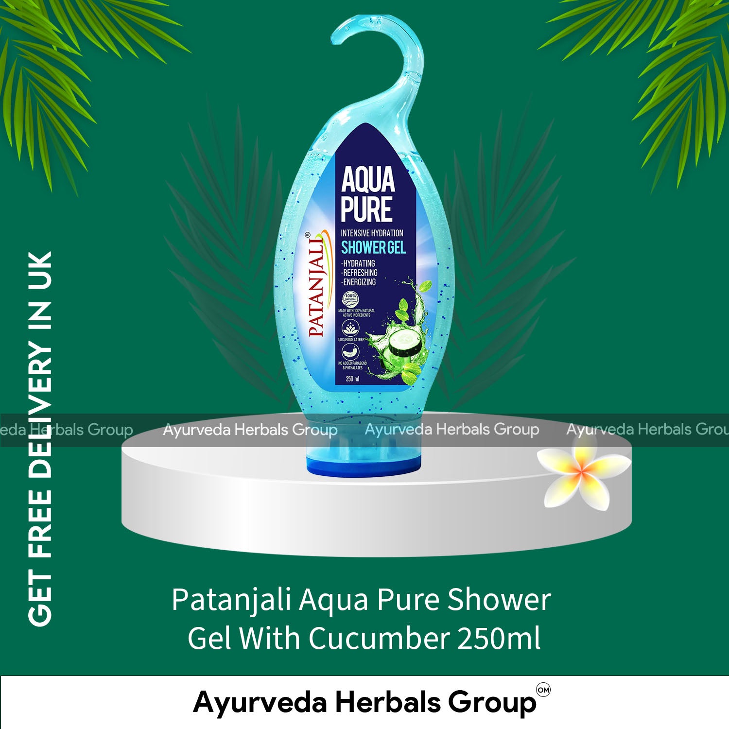 Patanjali Aqua Pure Shower Gel With Cucumber 250ml