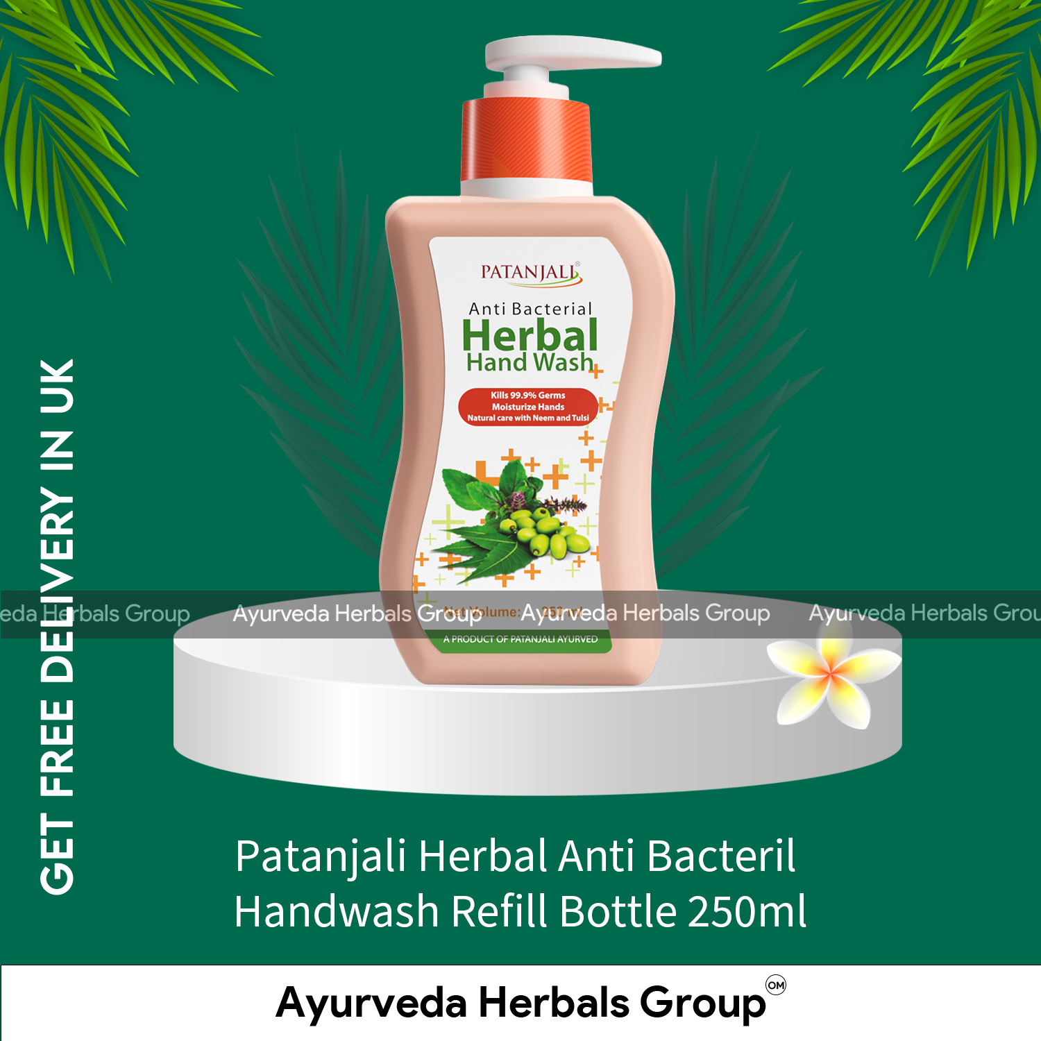 Patanjali Herbal Anti Bacteril Handwash  Refill Bottle 250ml