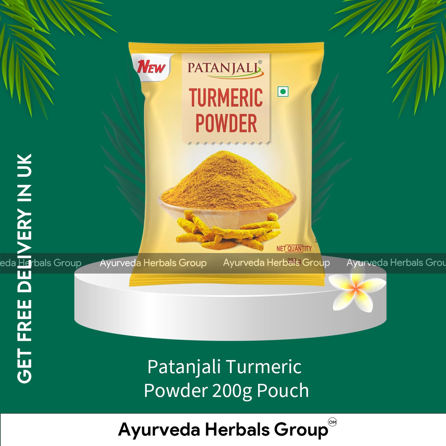 Patanjali Turmeric Powder 200g Pouch – Ayurved Herbals UK