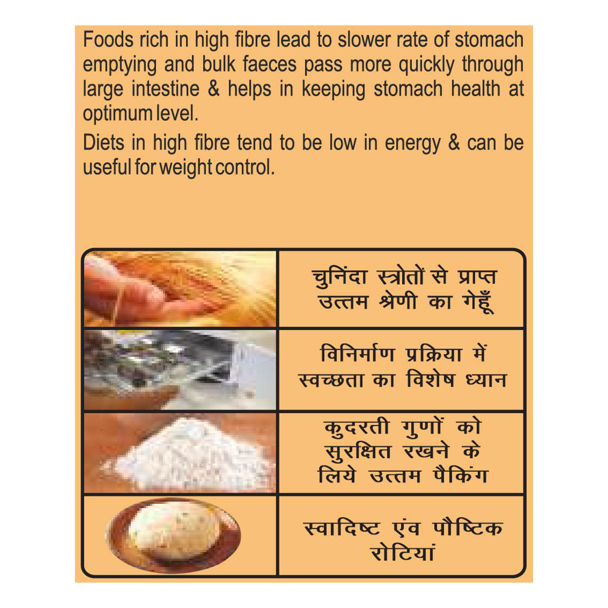 Patanjali Extra Fibre Atta 1kg High Fibre