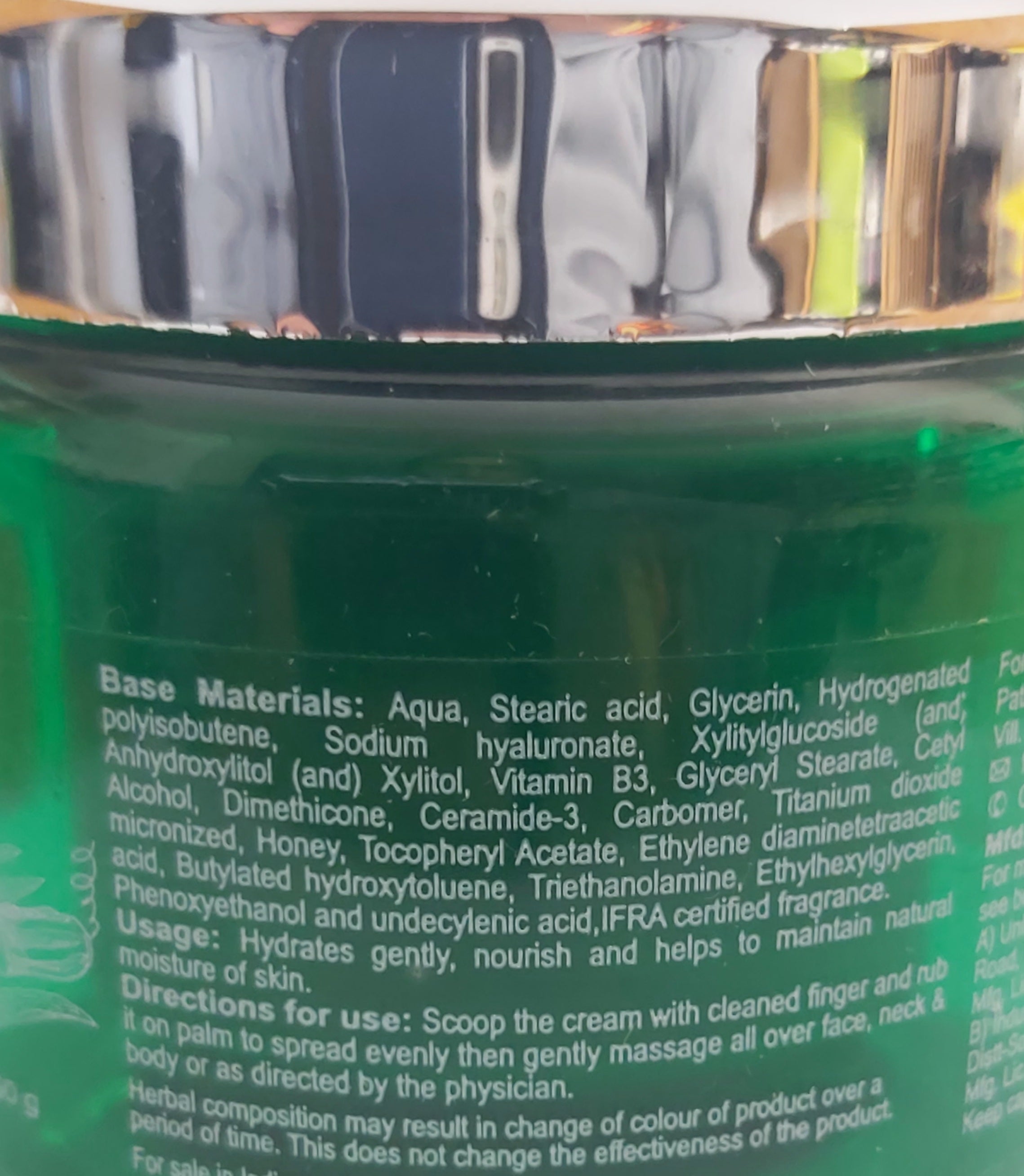 Patanjali Herbal Aloe Vera Moisturizer Cream 50g