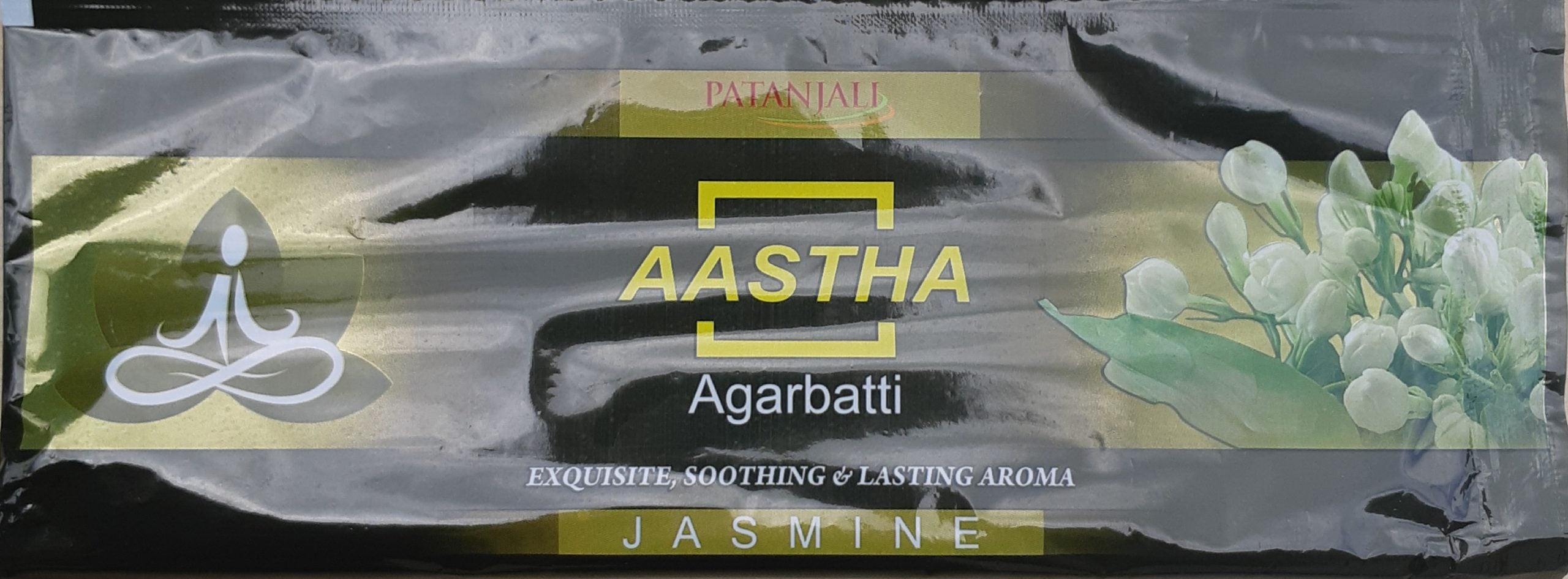 Patanjali Aastha Incense Agarbatti Sticks Pooja, Kewda, Tathastu + More 18 Per Pack - 1 x Jasmine Sticks