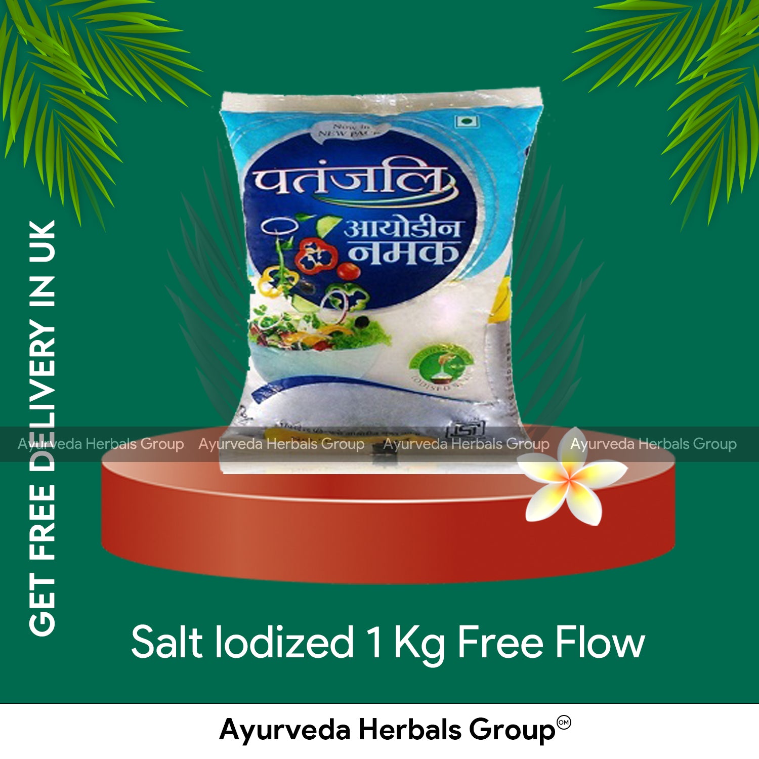 Patanjali Salt Iodized 1 Kg Free Flow