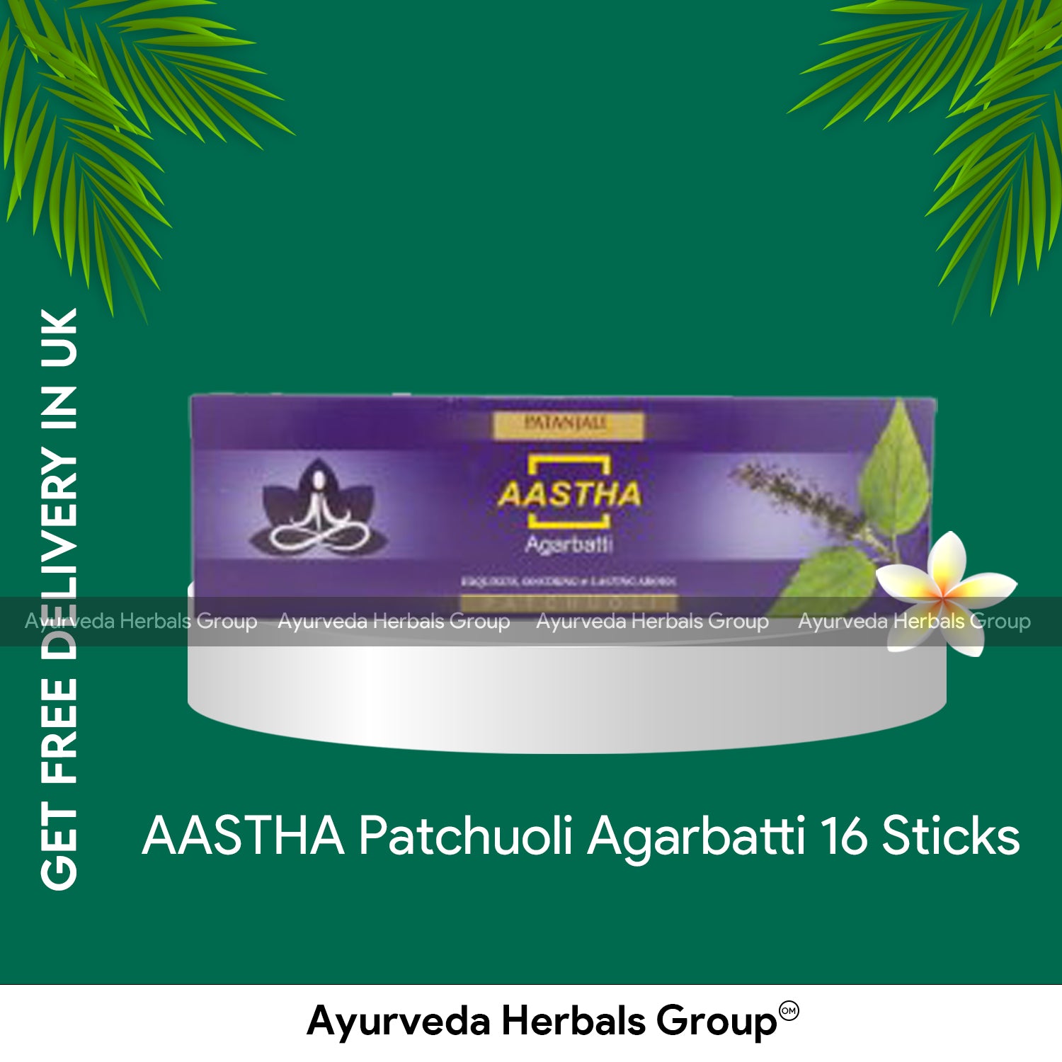 Patanjali AASTHA Patchuoli Agarbatti 16 Sticks