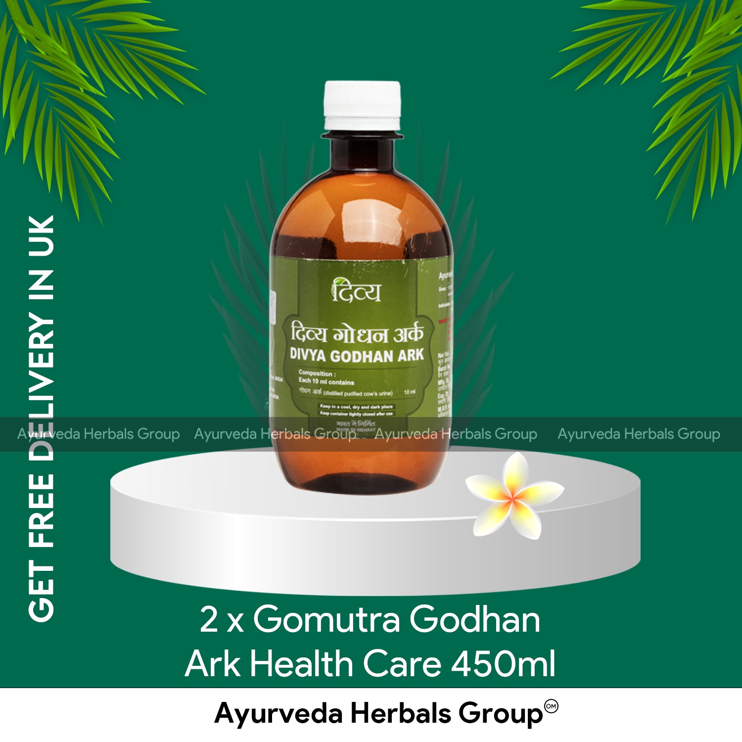 2 x Gomutra Godhan Ark Health Care 450ml