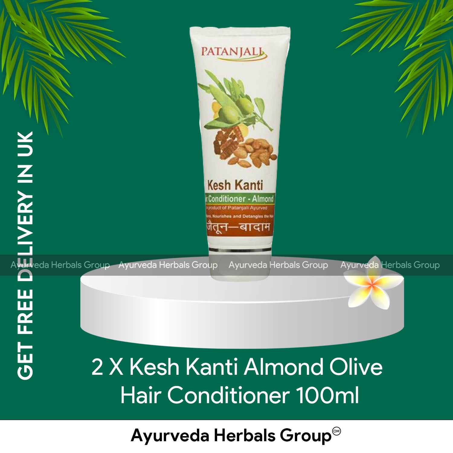 2 X Kesh Kanti Almond Olive Hair Conditioner 100ml