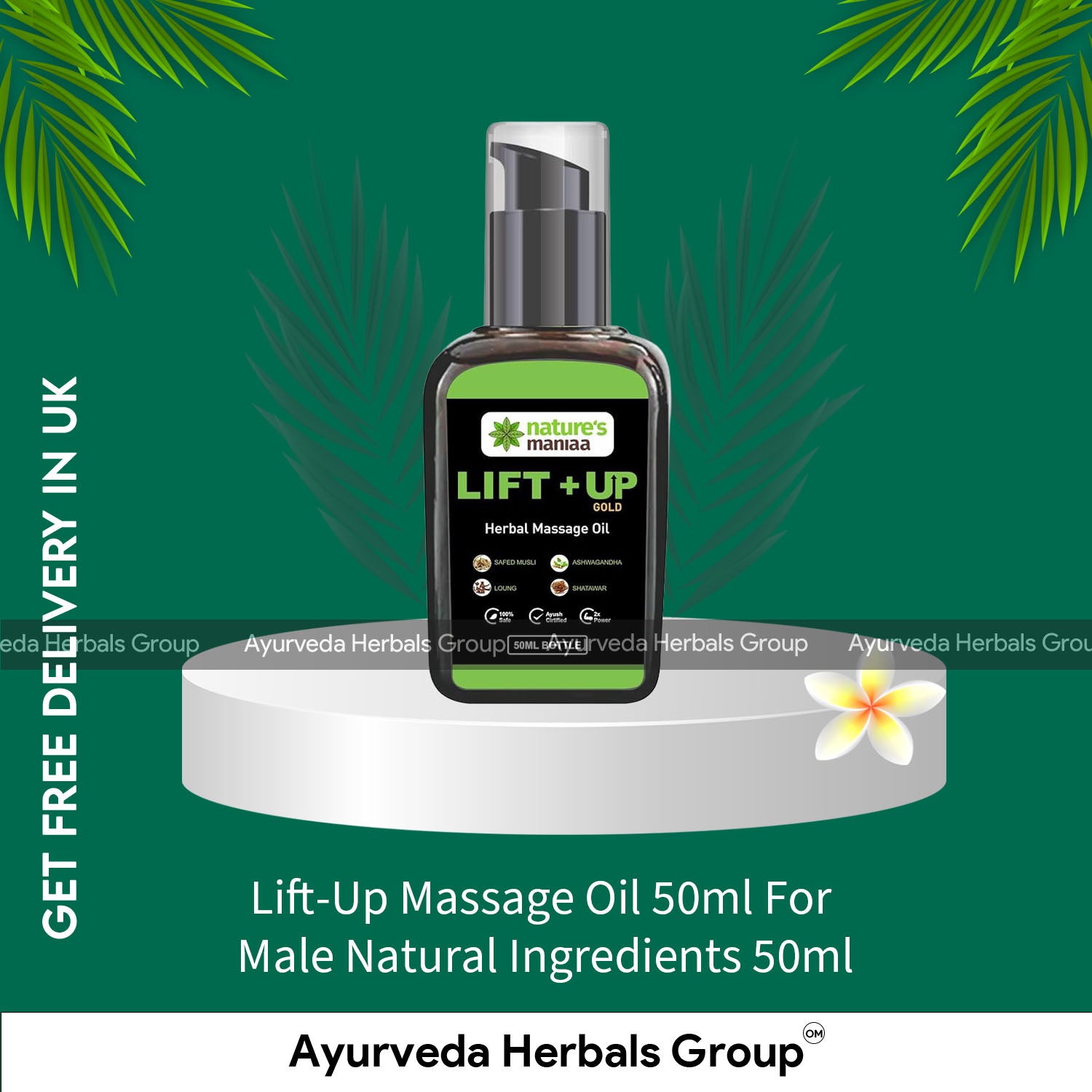 Lift-Up Massage Oil 50ml For Male Natural Ingredients 50ml