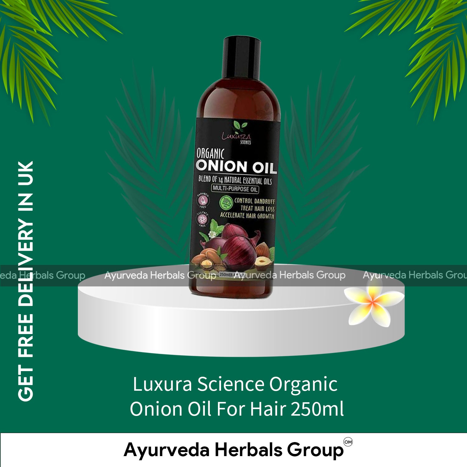 Luxura Science Organic Onion Oil For Hair 250ml