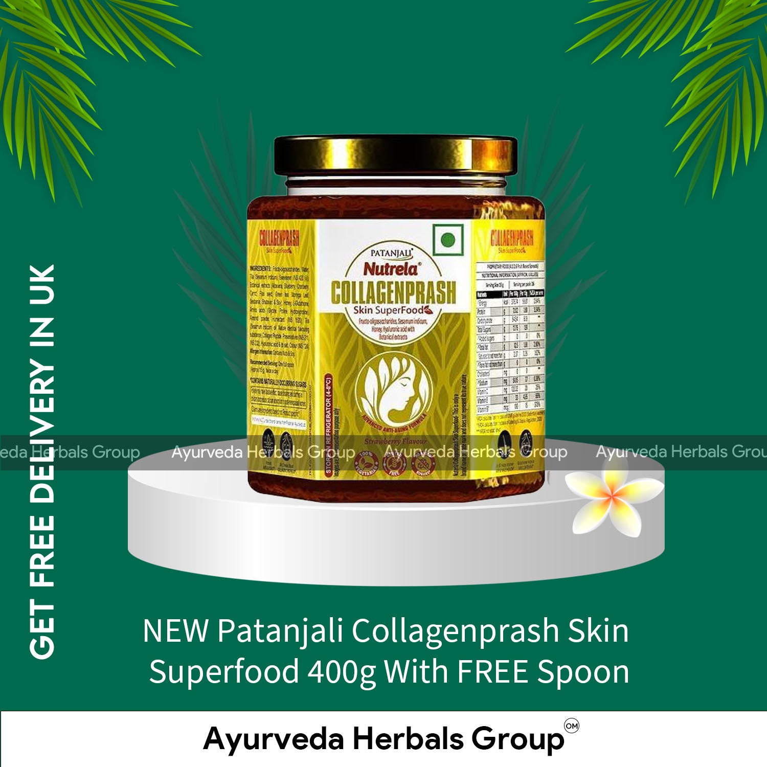 NEW Patanjali Collagenprash Skin Superfood 400g With FREE Spoon