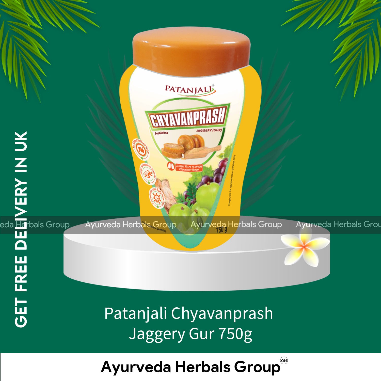 Patanjali Chyavanprash Jaggery Gur 750g