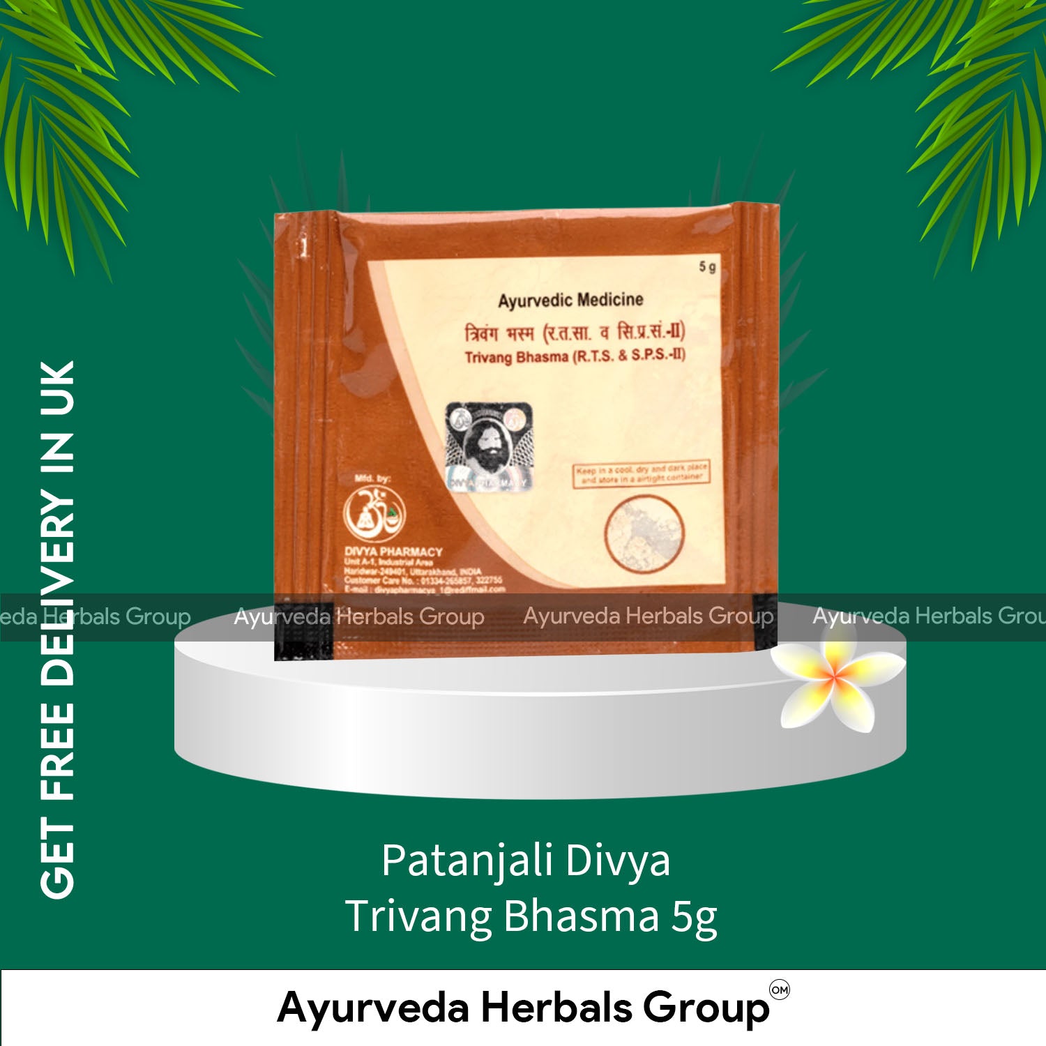 Patanjali Divya Trivang Bhasma 5g