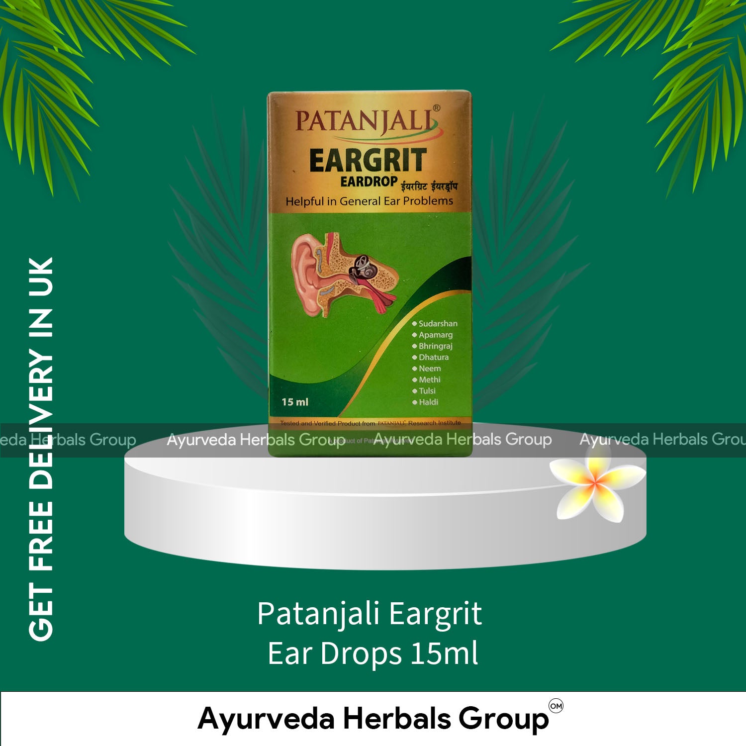 Patanjali Eargrit Ear Drops 15ml