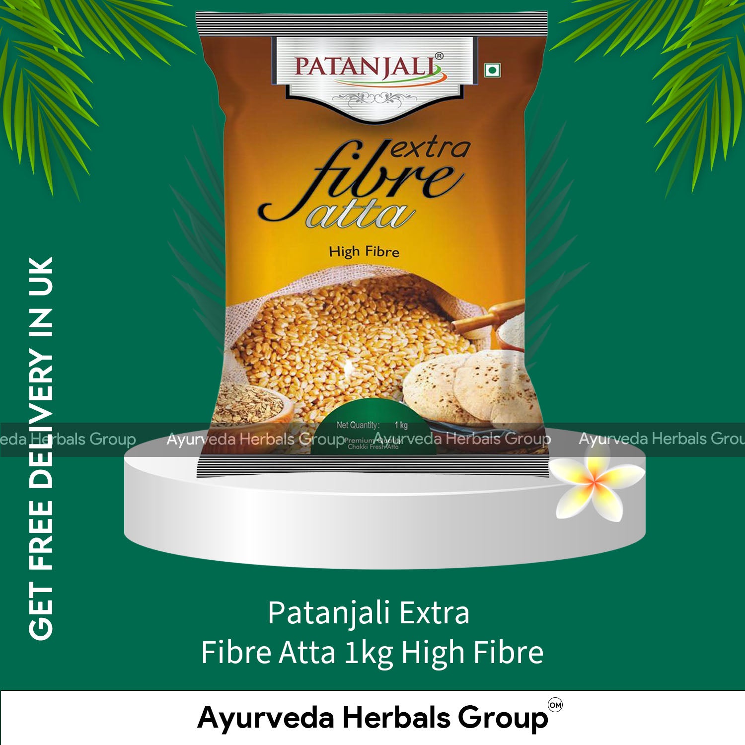 Patanjali Extra Fibre Atta 1kg High Fibre