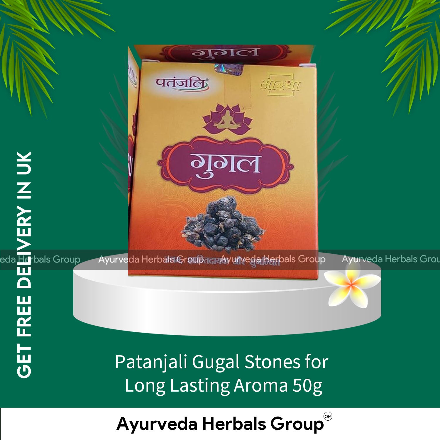Patanjali Gugal Stones for Long Lasting Aroma 50g
