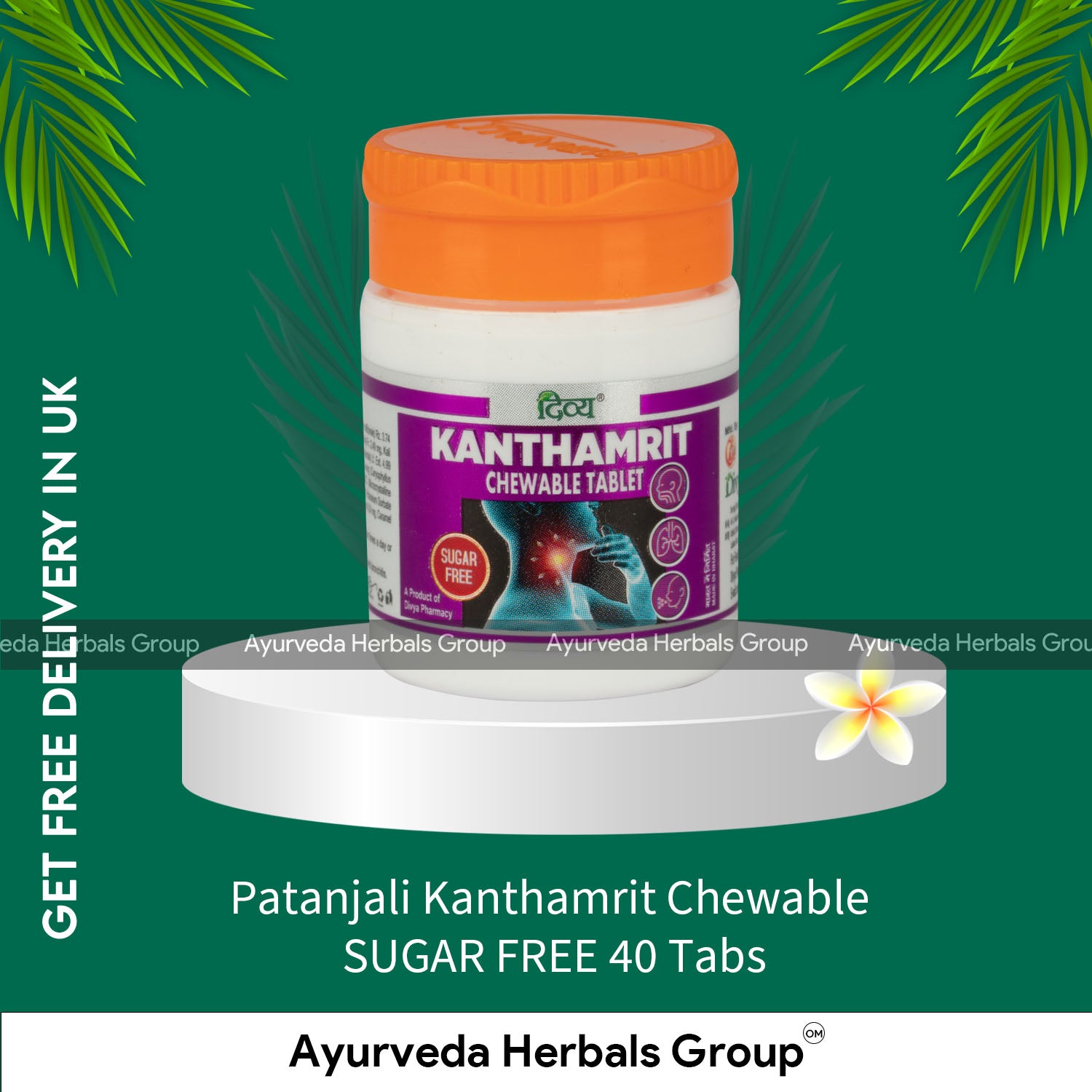 Patanjali Kanthamrit Chewable SUGAR FREE 40 Tabs