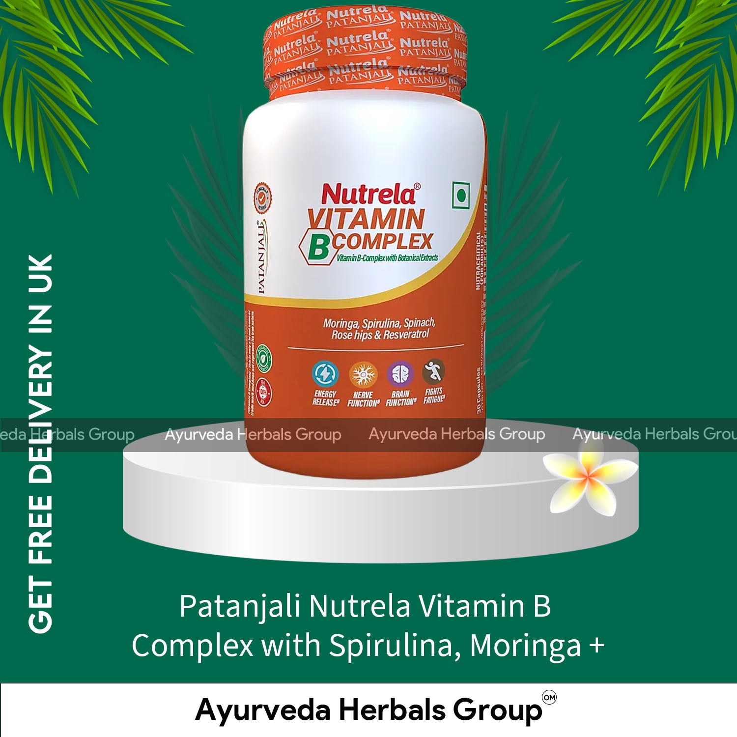 Patanjali Nutrela Vitamin B Complex with Spirulina, Moringa +