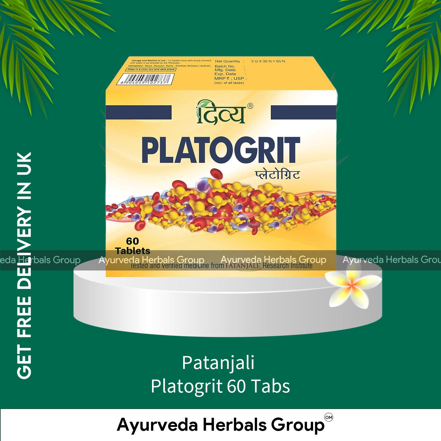 Patanjali Platogrit 60 Tabs