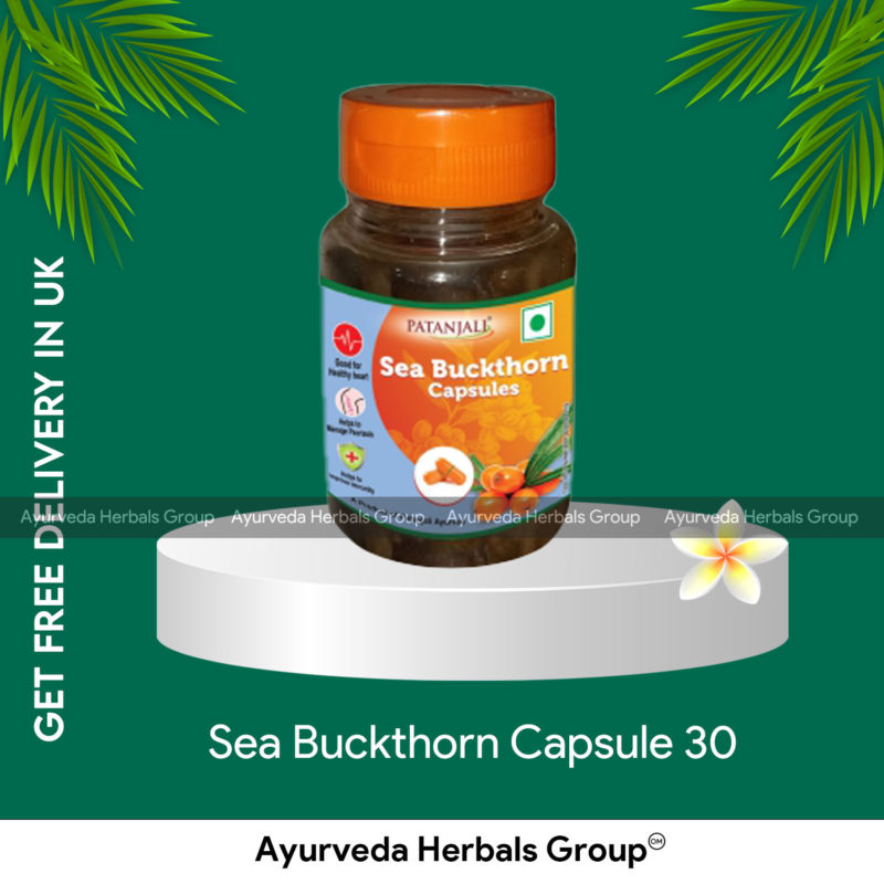 Patanjali Sea Buckthorn Capsule 30 Ayurveda Herbals Uk